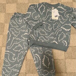 H&M Dinosaur Print Sweat Set